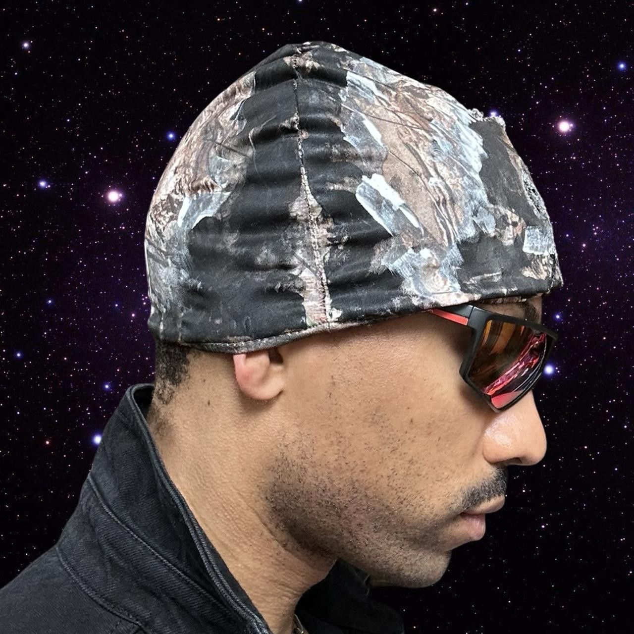 Other ASTROBOI* x Mossy Oak 'Night Woods' Camouflage Poly Beanie Size ONE SIZE - 2 Thumbnail