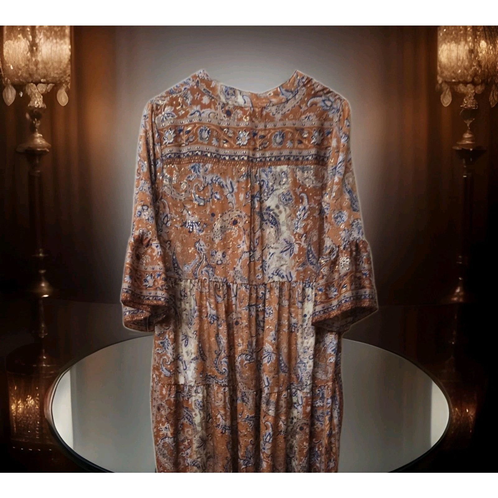 Other Cienna Rosa Silk Maxi Flowy Dress Size Small Size S / US 4 / IT 40 - 4 Thumbnail