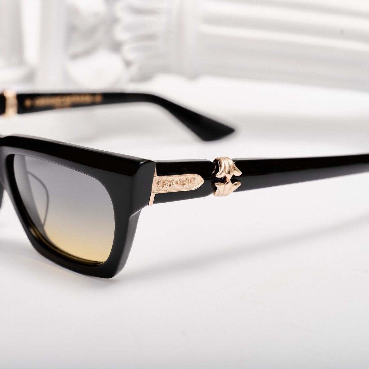 Chrome Hearts CHROME HEARTS CLITERALLY BLACK-18KGP SUNGLASSES Size ONE SIZE - 3 Thumbnail