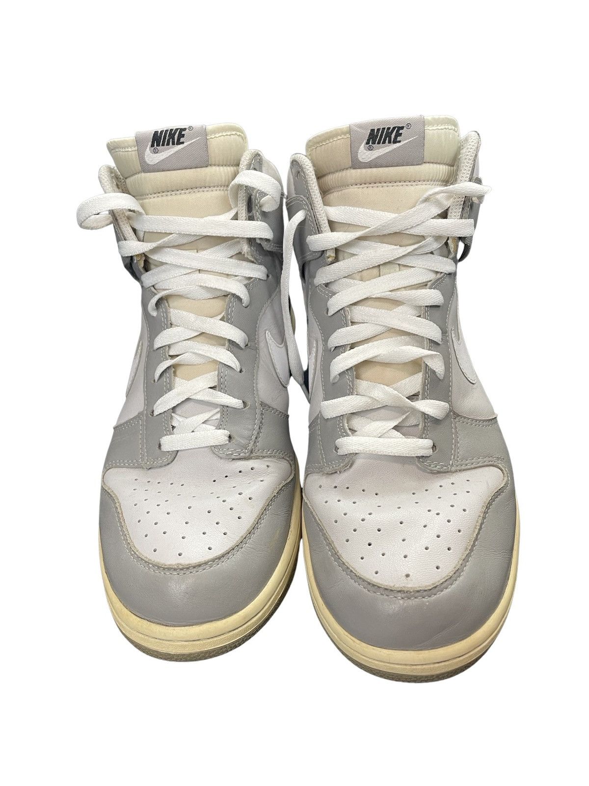 Nike 2005 Nike Dunk Hi Neutral Grey Light White Charcoal Grey Size US 12 / EU 45 - 6 Thumbnail