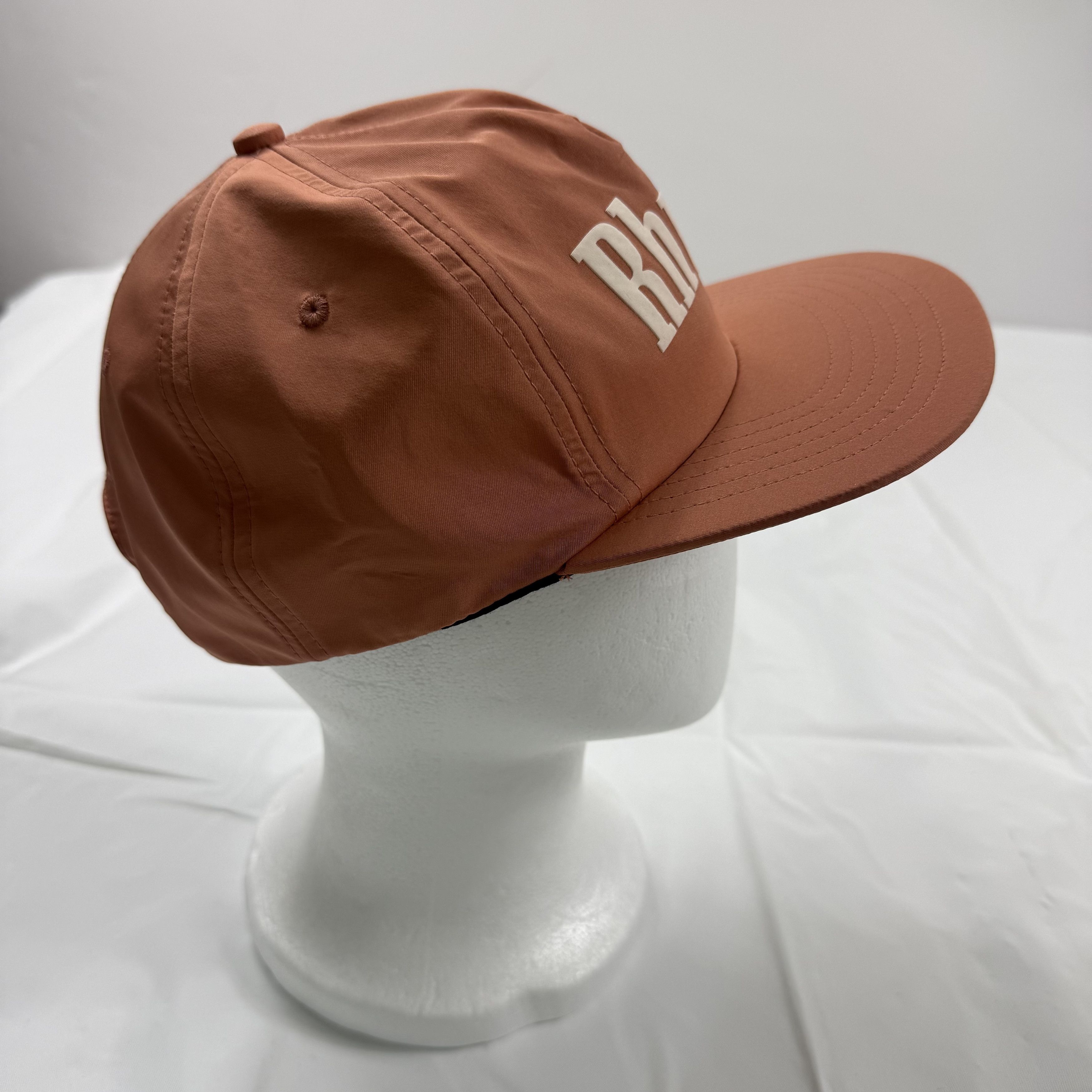 Rhude Rhude Mens Rust Orange Nylon Snapback Hat Adjustable Cap Size ONE SIZE - 2 Thumbnail