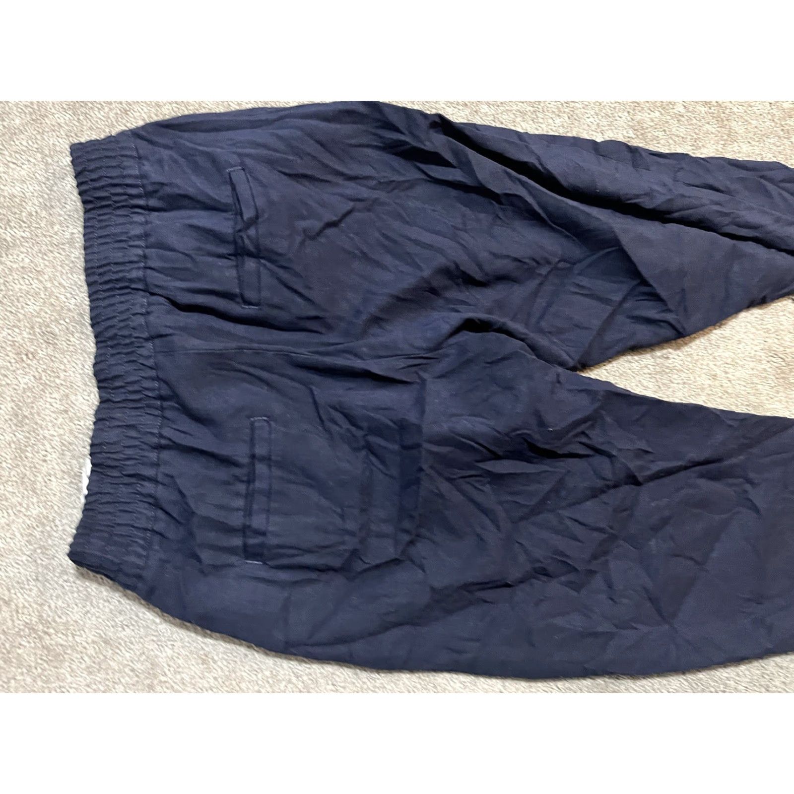 Banana Republic Banana Republic Pants Women's Pull-On Navy Blue 6 Polyester Viscose Skinny Ankle Pockets Elastic Waist Preppy Size 28" / US 6 / IT 42 - 4 Thumbnail