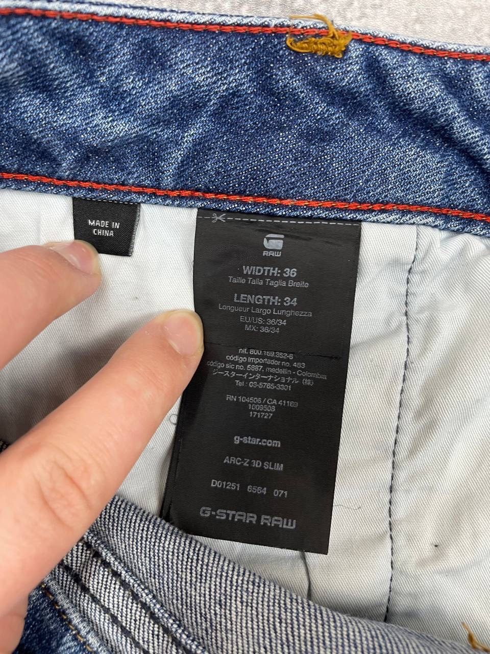G-Star G-Star RAW Men 3301 Slim Jeans Denim Vintage Blue Size W36 Size US 36 / EU 52 - 5 Thumbnail