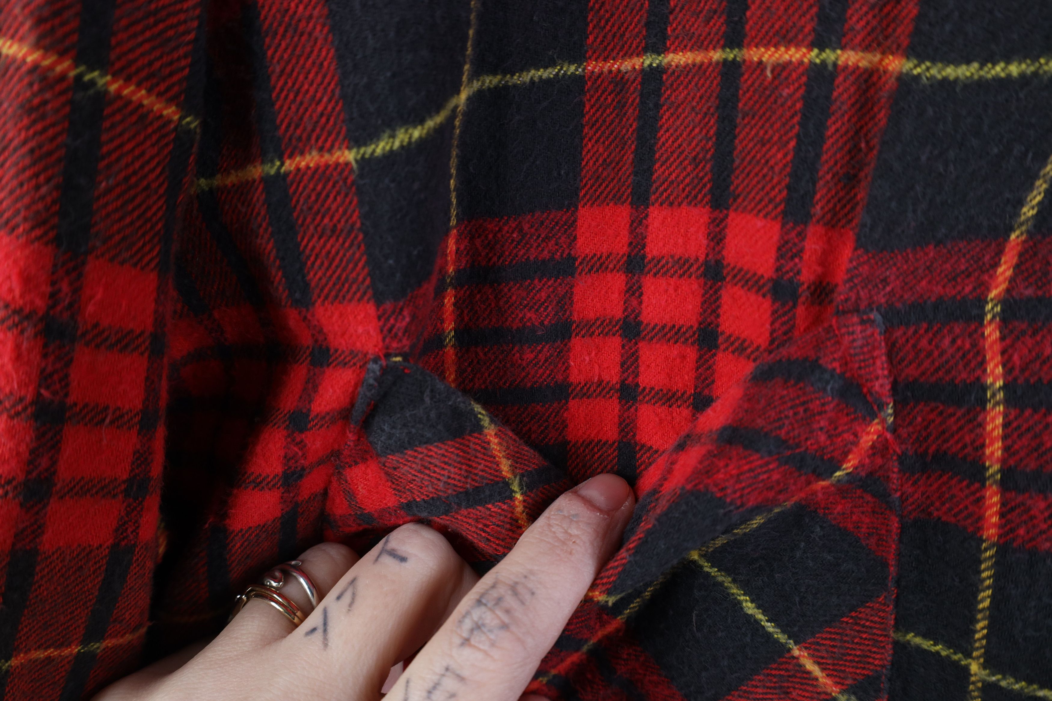 Vintage Vintage 70s Streetwear Flannel Collared Button Shirt Plaid Size US L / EU 52-54 / 3 - 4 Thumbnail