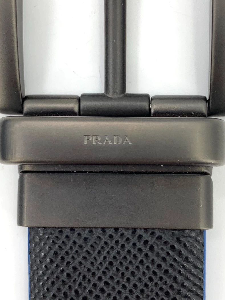 Prada Prada Blue leather double-sided belt 2501-Nextarrow Size ONE SIZE - 7 Thumbnail