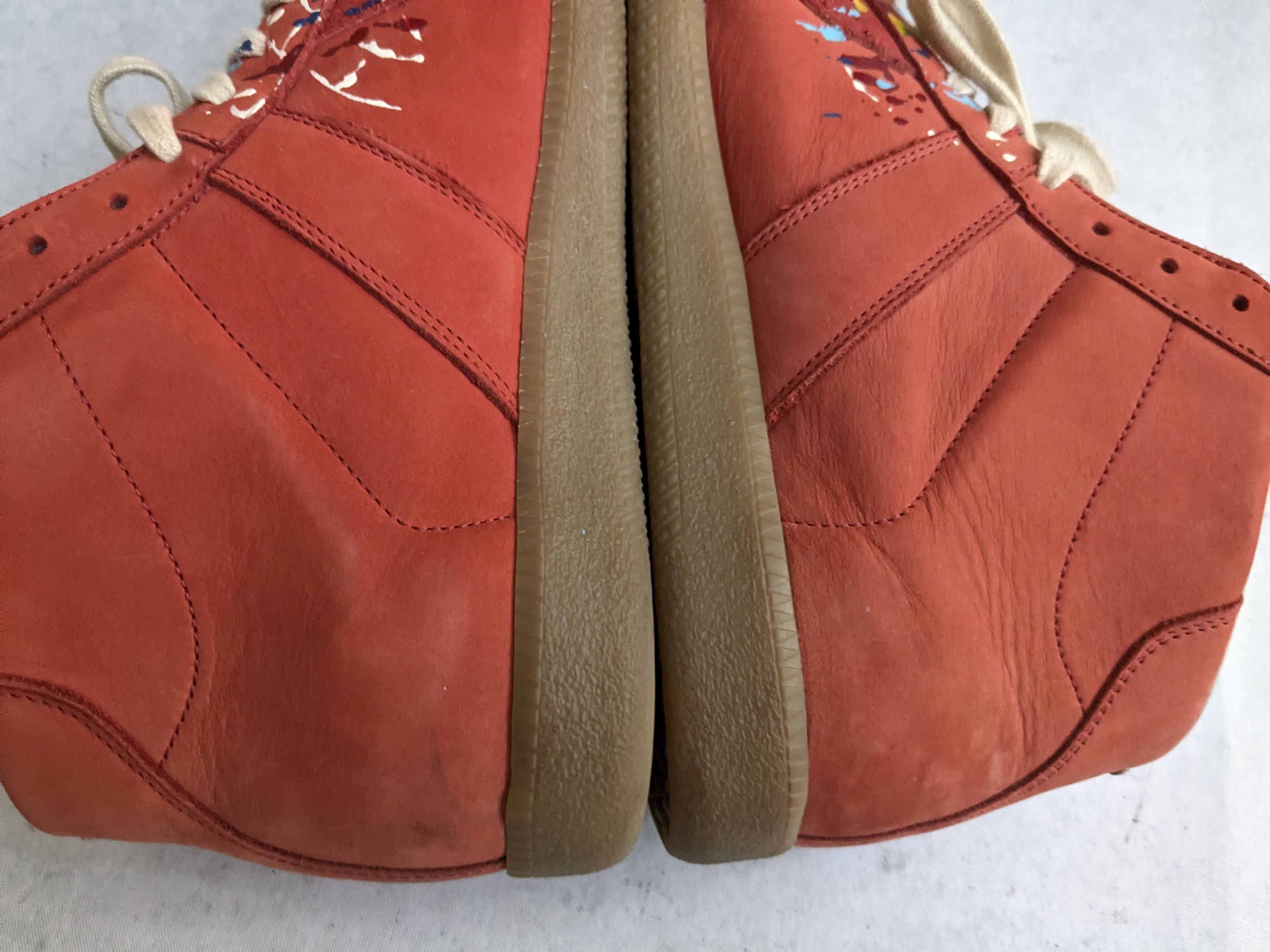 Maison Margiela Maison Margiela Replica GAT Paint Splatter Red 8 41 High Top Size US 8 / EU 41 - 10 Thumbnail