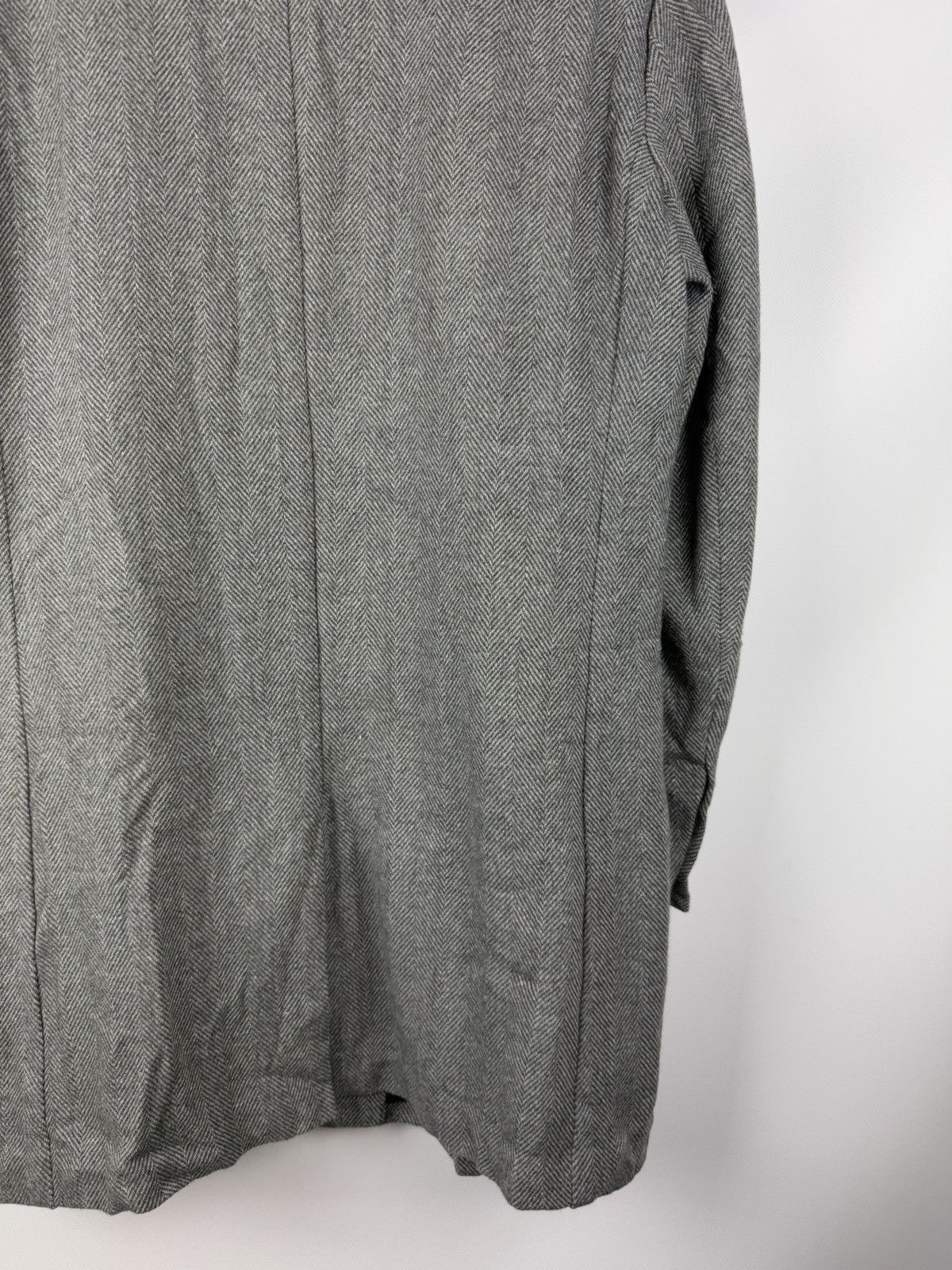 Vintage Gutteridge Men’s Wool Herringbone Tweed Overcoat Coat Jacket Size US XXL / EU 58 / 5 - 18 Thumbnail