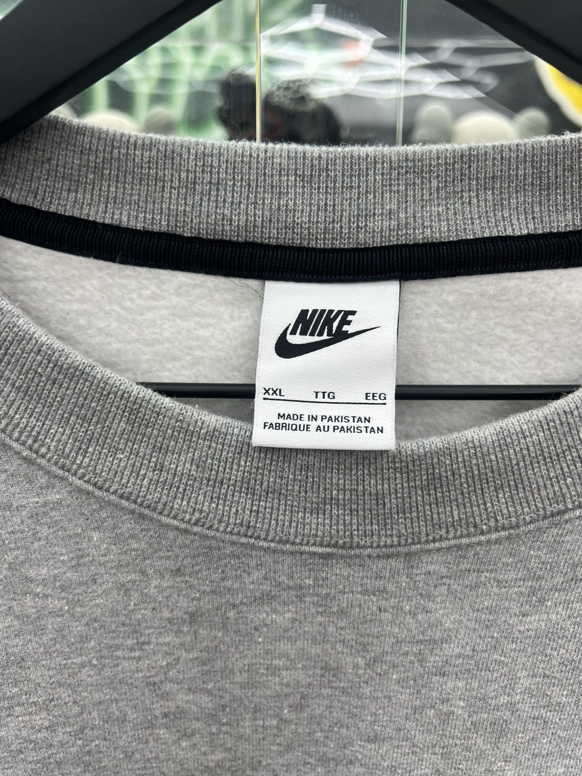 Nike × Stussy Nike X Stussy grey crew fleece - size XXL | Grailed 