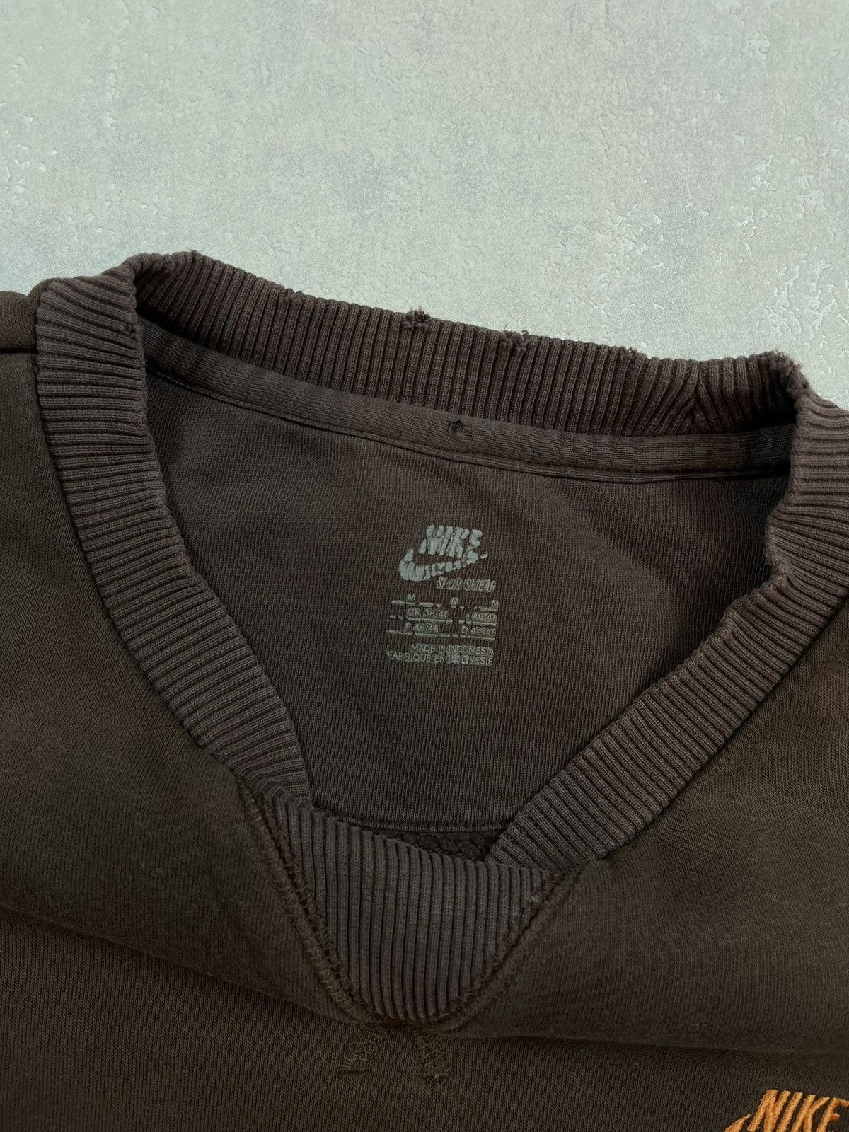 Nike × Vintage 00s Nike Retro Logo Vintage Y2K Blank Basic Sweatshirt Size US M / EU 48-50 / 2 - 3 Thumbnail