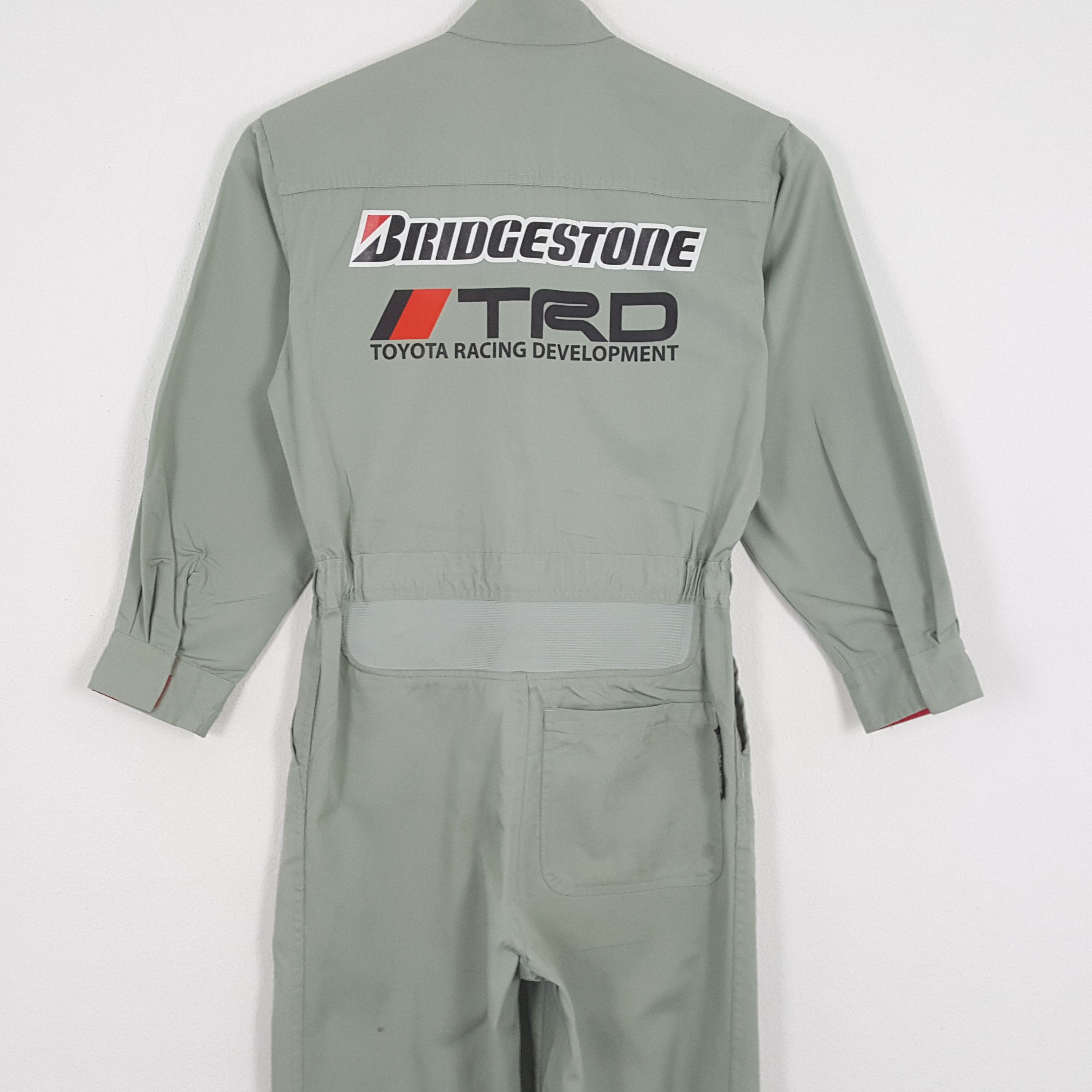 Vintage BRIDGESTONE X TRD TOYOTA RACING Custom Art Coverall Jacket Size US S / EU 44-46 / 1 - 2 Thumbnail