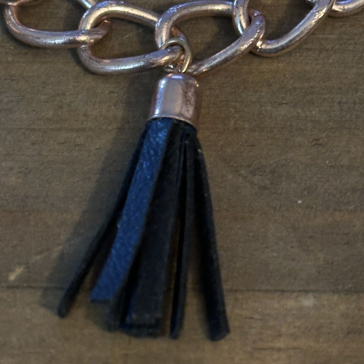 Other Gold tone leather tassel charm bracelet Size ONE SIZE - 5 Thumbnail
