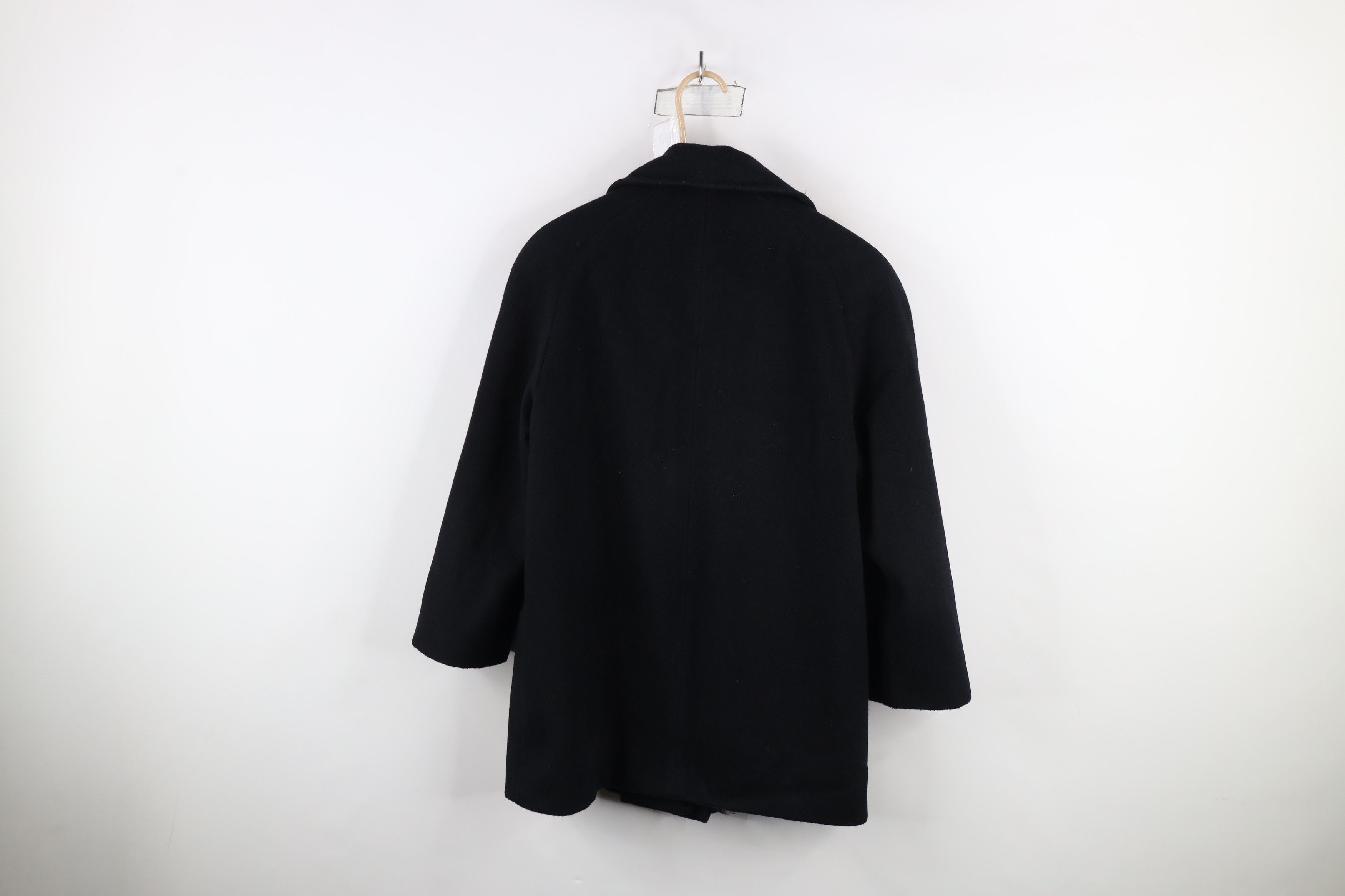 Vintage Vintage 80s 90s Alorna Wool Peacoat Jacket Black USA Size M / US 6-8 / IT 42-44 - 13 Thumbnail