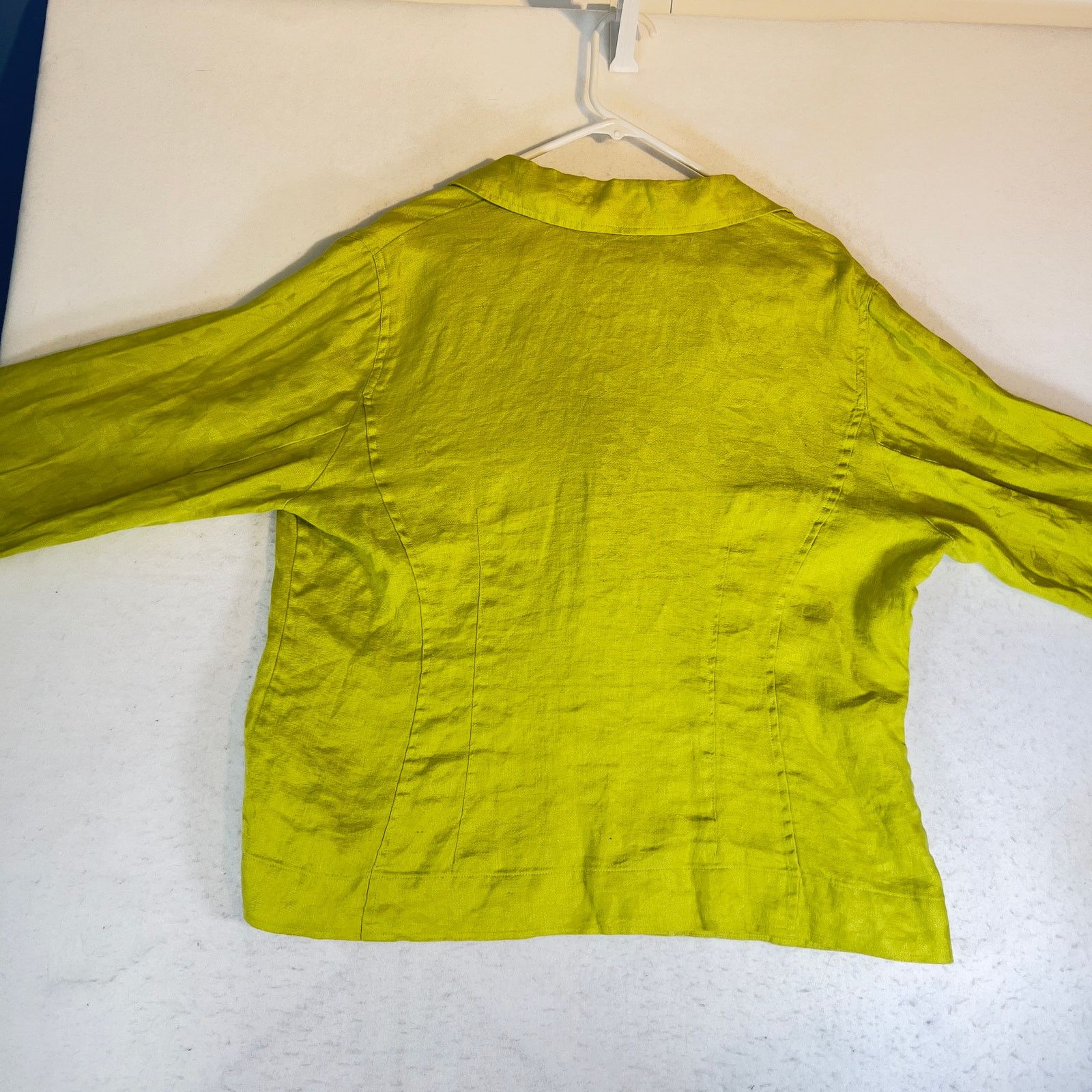Jones New York Jones New York Collection Woman Button Shirt 16W 100% Linen Size XXL / US 16-18 / IT 52-54 - 4 Thumbnail