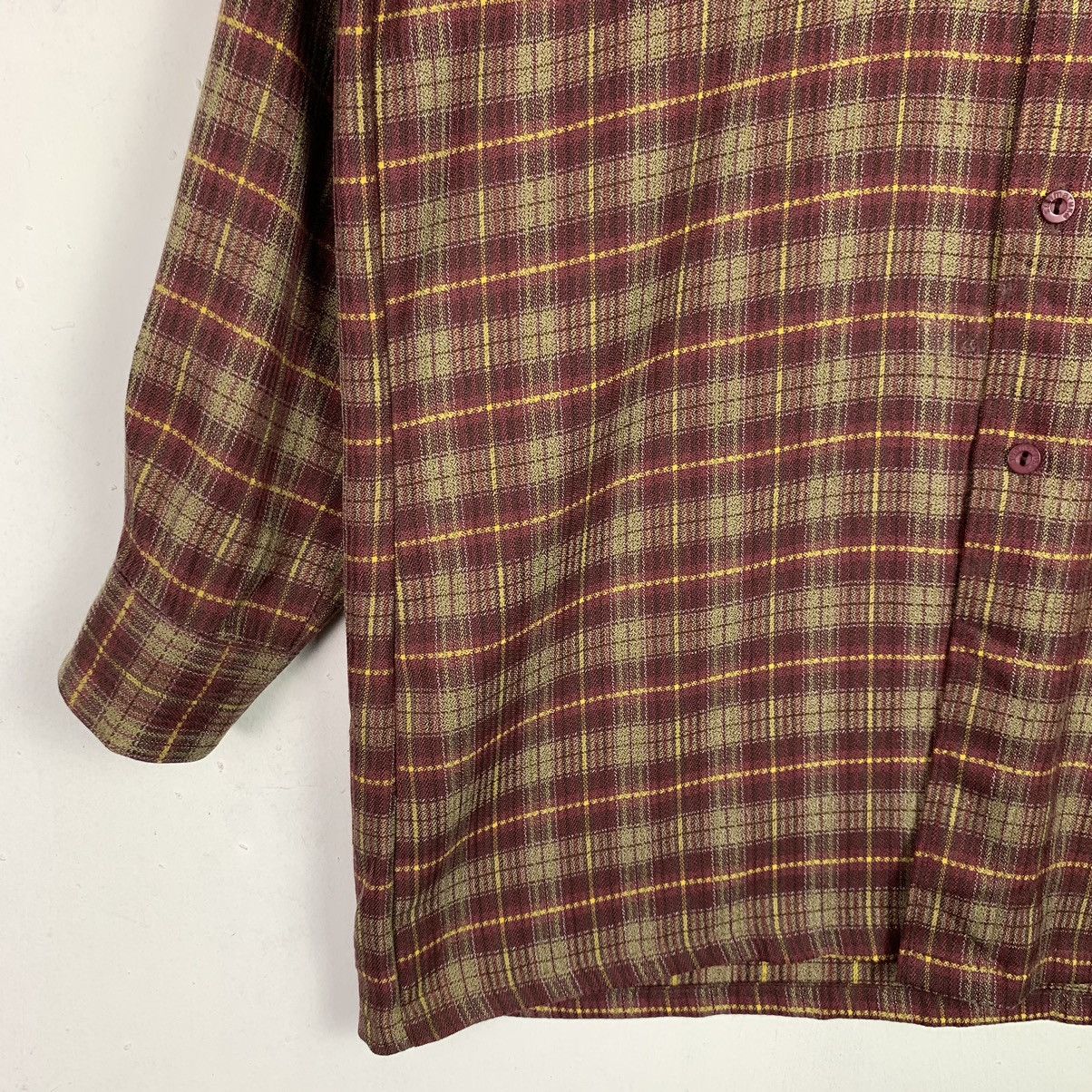 Flannel × Vintage Vintage Flannel Striped Single Pocket Shirt Size US M / EU 48-50 / 2 - 6 Thumbnail
