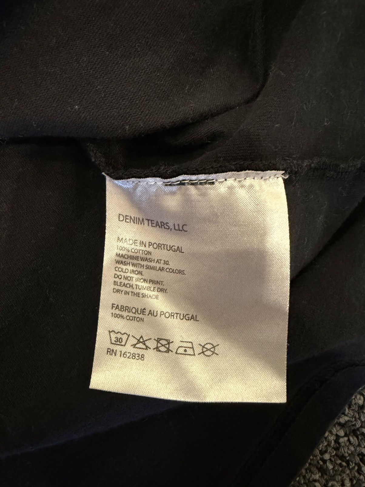 DENIM TEARS Denim Tears Black Cherub Tee Size US XXL / EU 58 / 5 - 3 Thumbnail