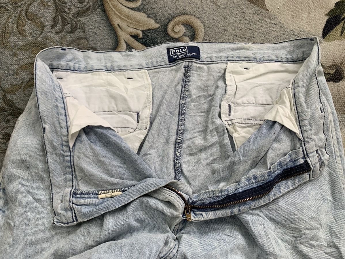 Polo Ralph Lauren Vtg Polo By Ralph Lauren Denim Pant Made in Usa Size US 33 - 15 Thumbnail