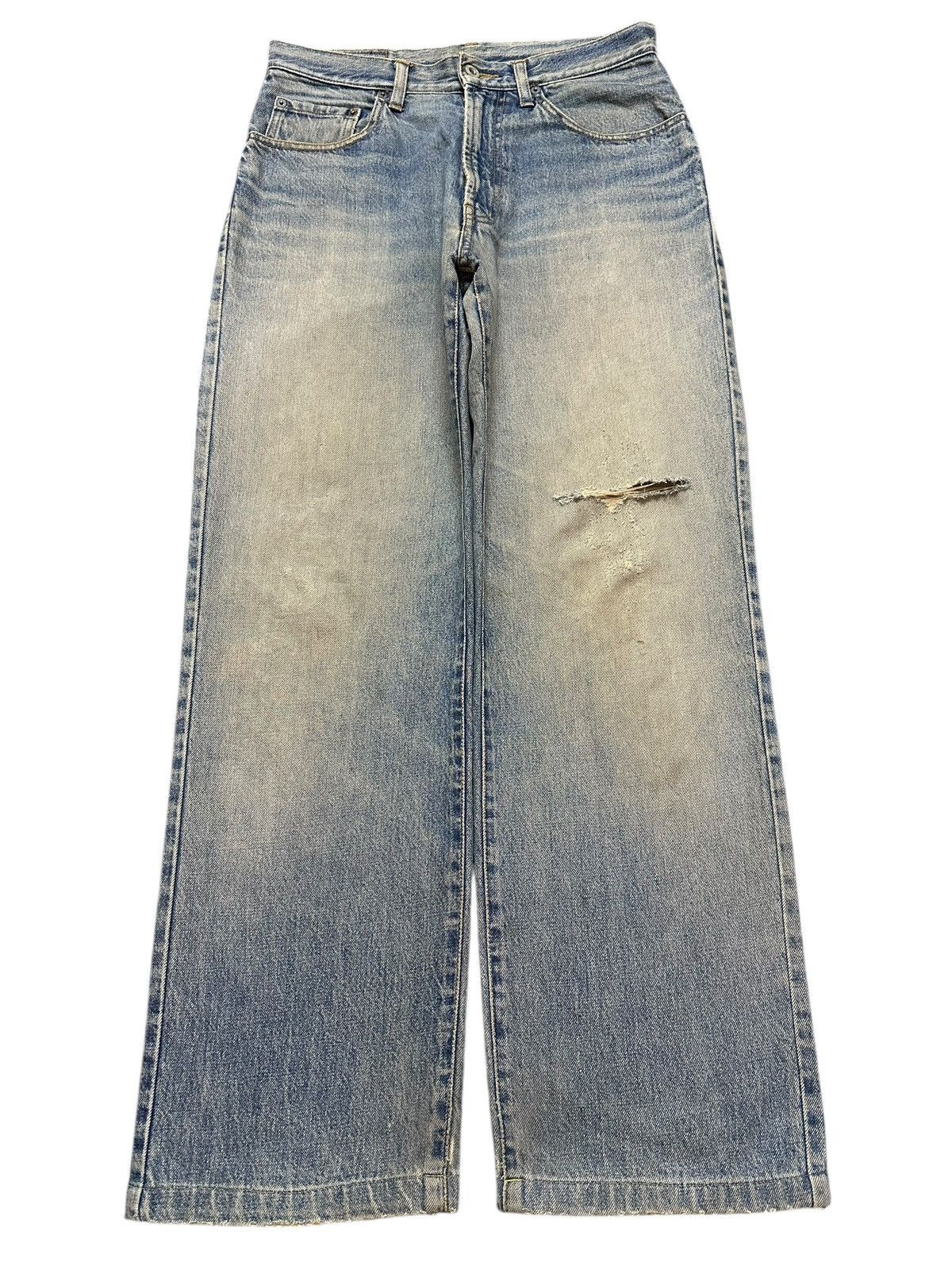 Japanese Brand Vintage Japanese Brand Blue Mud Wash Distress Style Baggy Size US 30 / EU 46 - 1 Thumbnail