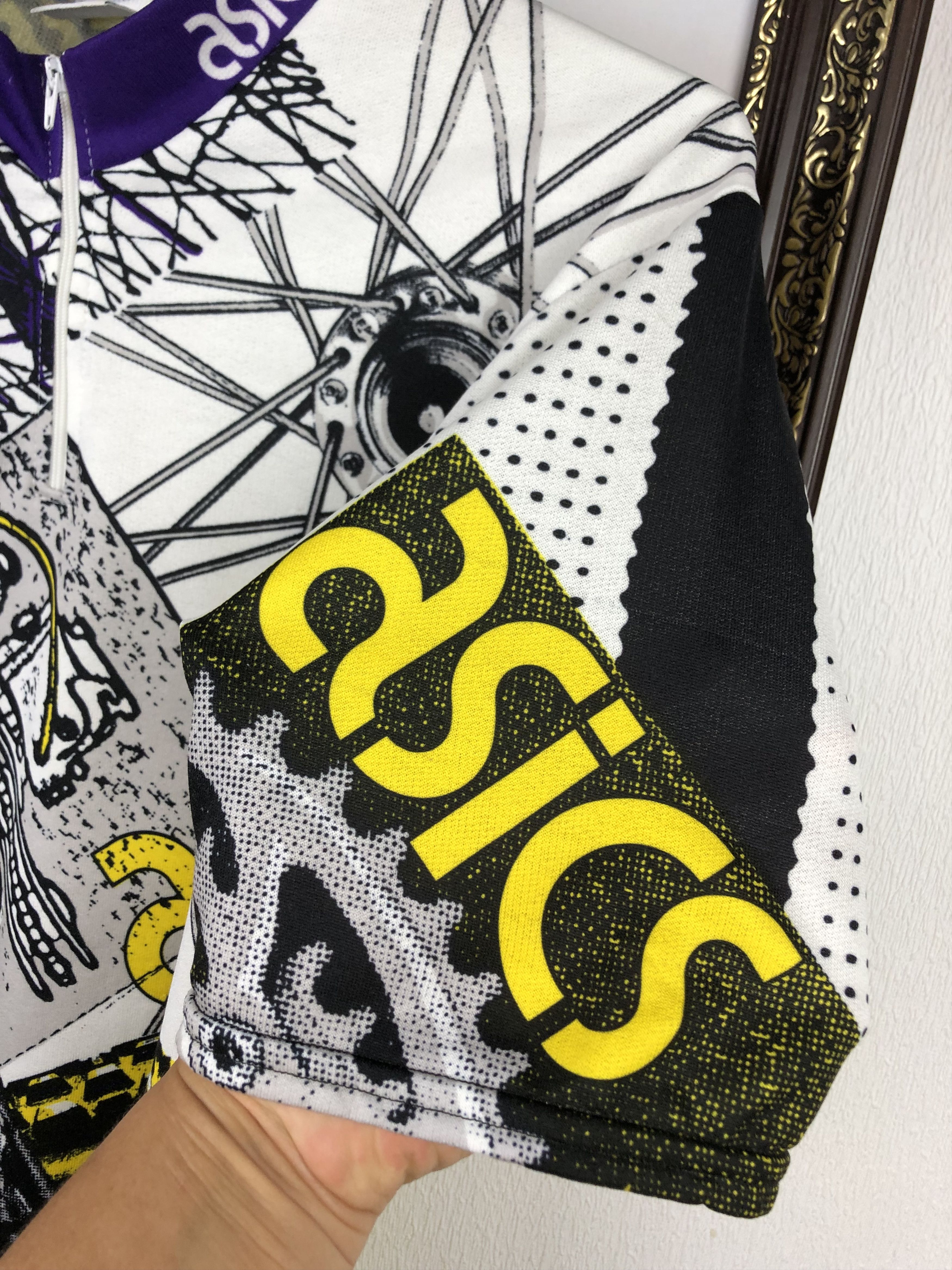 Vintage Vintage 90's Cycling Jersey Over Print Asics Rare Shirt Size US XL / EU 56 / 4 - 8 Thumbnail