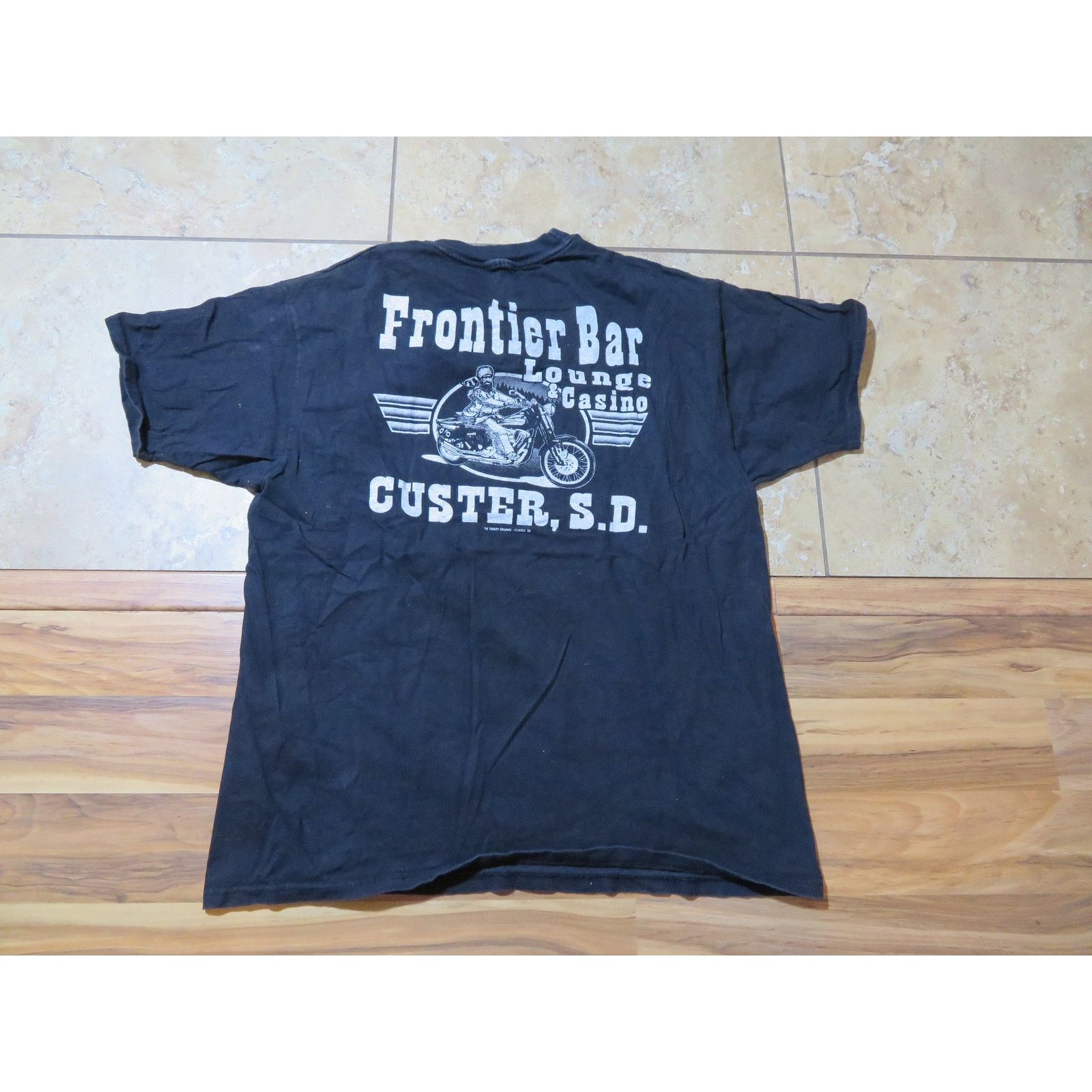Other 90s Sturgis Rally Crashing Sucks Frontier Bar Black Sz XL Size US L / EU 52-54 / 3 - 2 Thumbnail