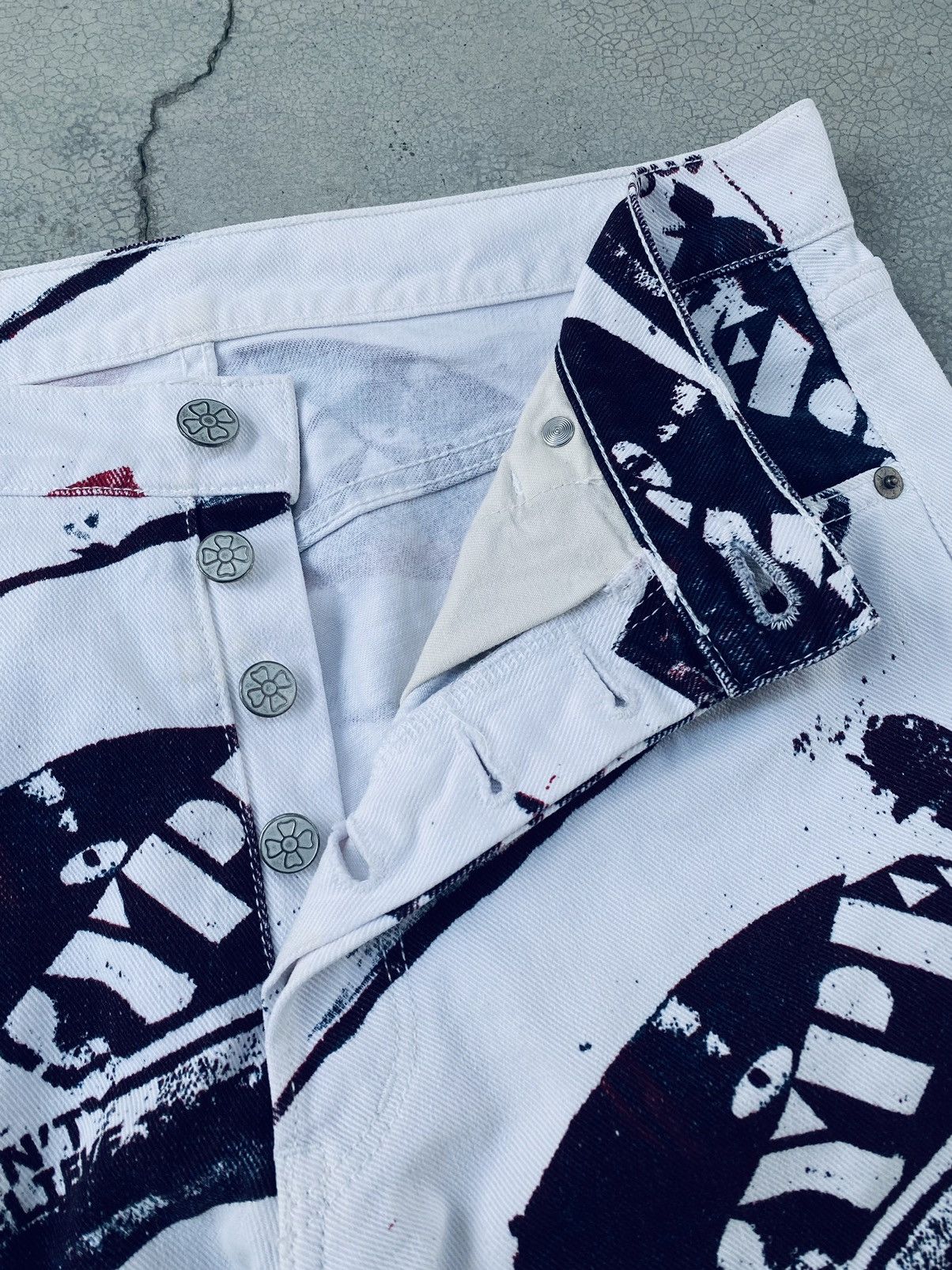 Japanese Brand Vintage 90s Ozone Rocks Painter Denim Pants Size US 32 / EU 48 - 12 Thumbnail