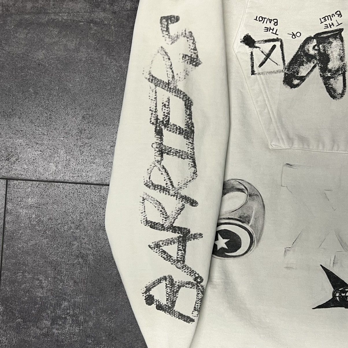 Barriers Barriers Worldwide Malcom X Restricted Hoodie Cream Size US L / EU 52-54 / 3 - 4 Thumbnail