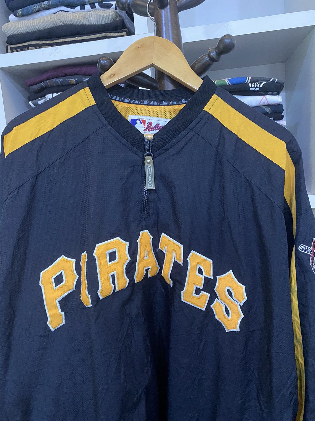 MLB × Majestic × Vintage Vintage MLB Pittsburgh Pirates Sweater Size US XXL / EU 58 / 5 - 4 Thumbnail