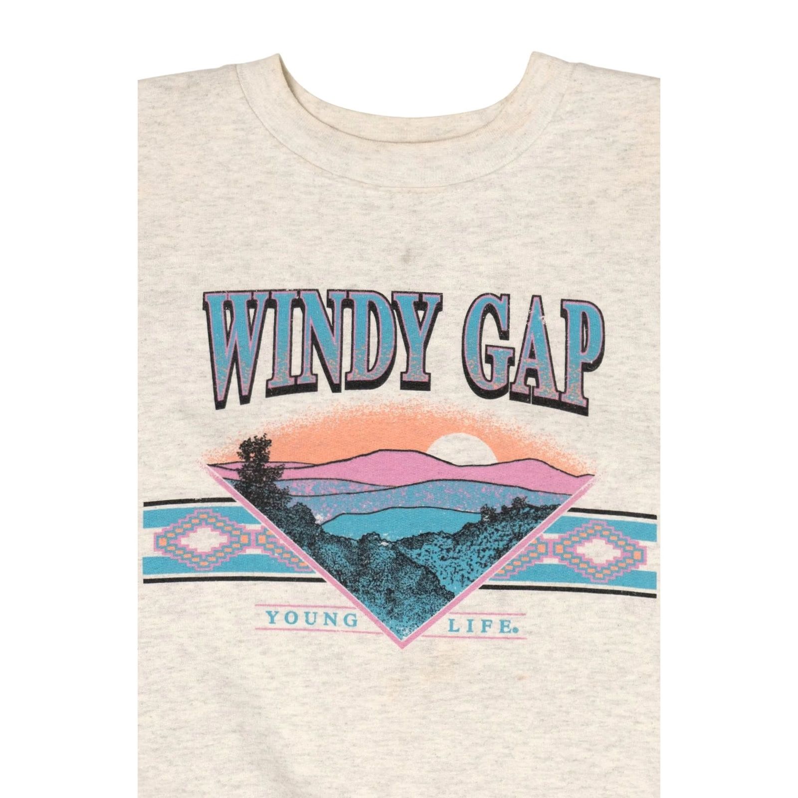 Hanes VINTAGE Windy Gap Young Life Sweatshirt Hanes Grey Sweatshirt Adult Medium Original Size US M / EU 48-50 / 2 - 2 Thumbnail