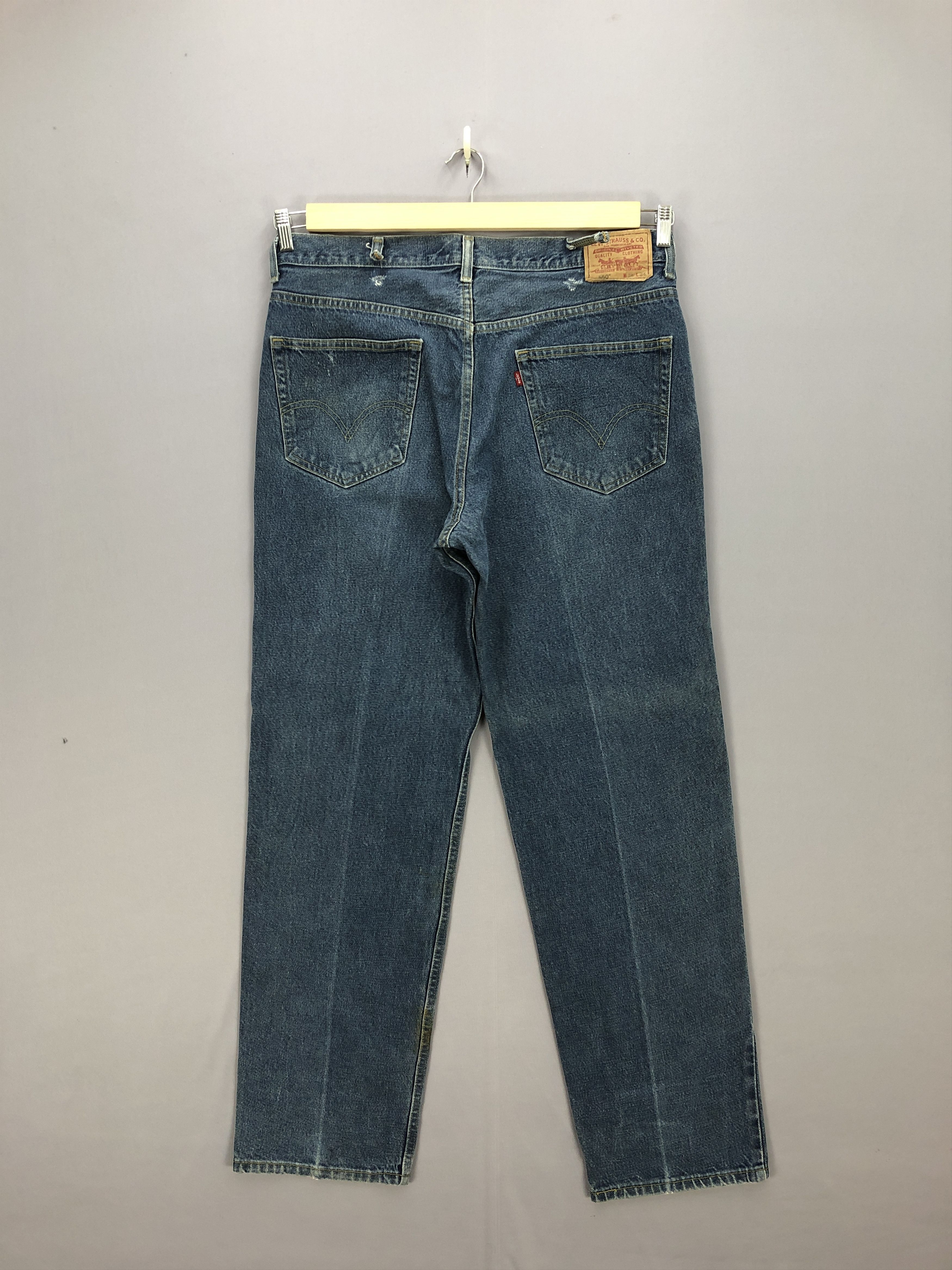 Levi's Vintage Levis Blue Washed Jeans Levi's 550 Stonewash Denim Size US 38 / EU 54 - 2 Thumbnail