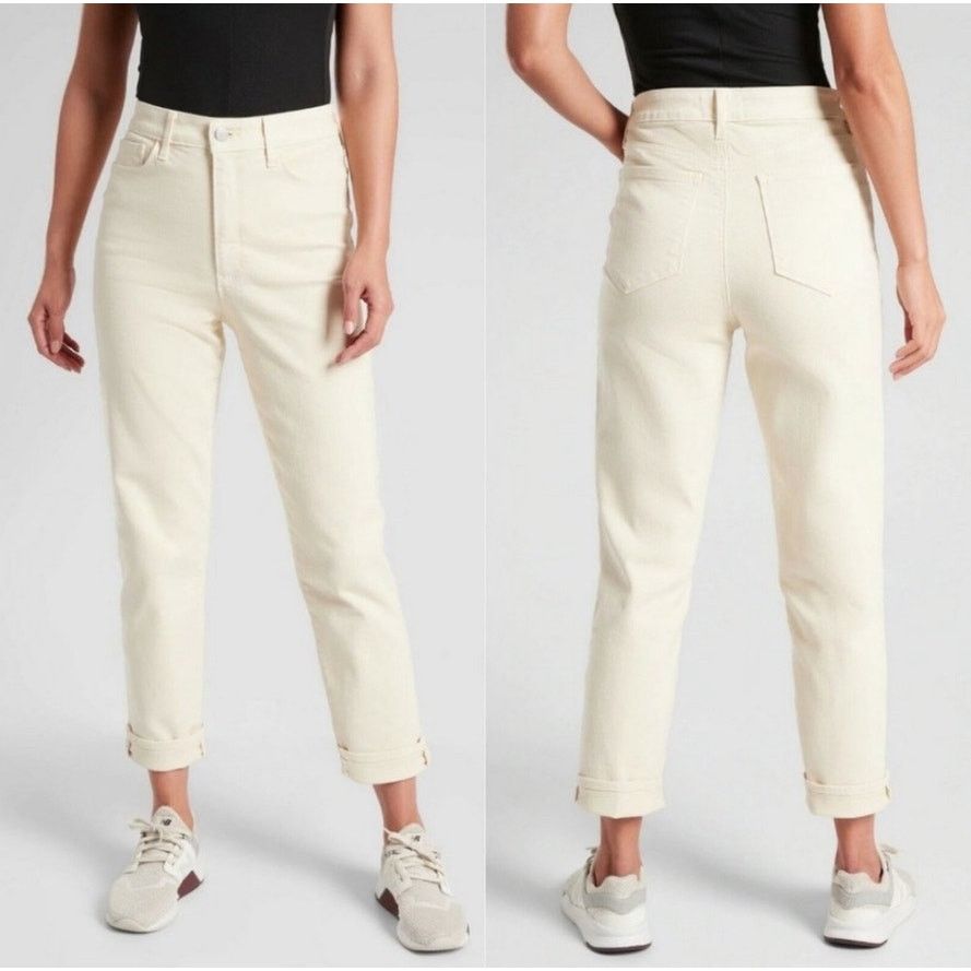 Athleta Athleta Women's Size 2 Beige Straight Leg Ankle Jeans Casual Size 26" / US 2 / IT 38 - 1 Thumbnail