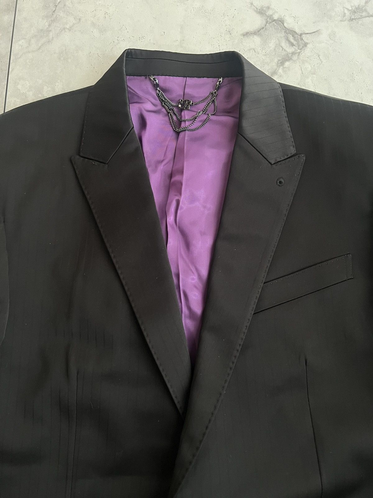 BUFFALO BOBS Buffalo Bobs Tailored Black Pinstripe Blazer Size US S / EU 44-46 / 1 - 2 Thumbnail