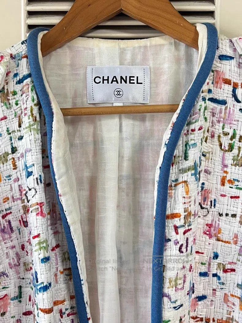 Chanel Chanel Colourful tweed jacket Size XXS / US 00 / IT 34 - 3 Thumbnail