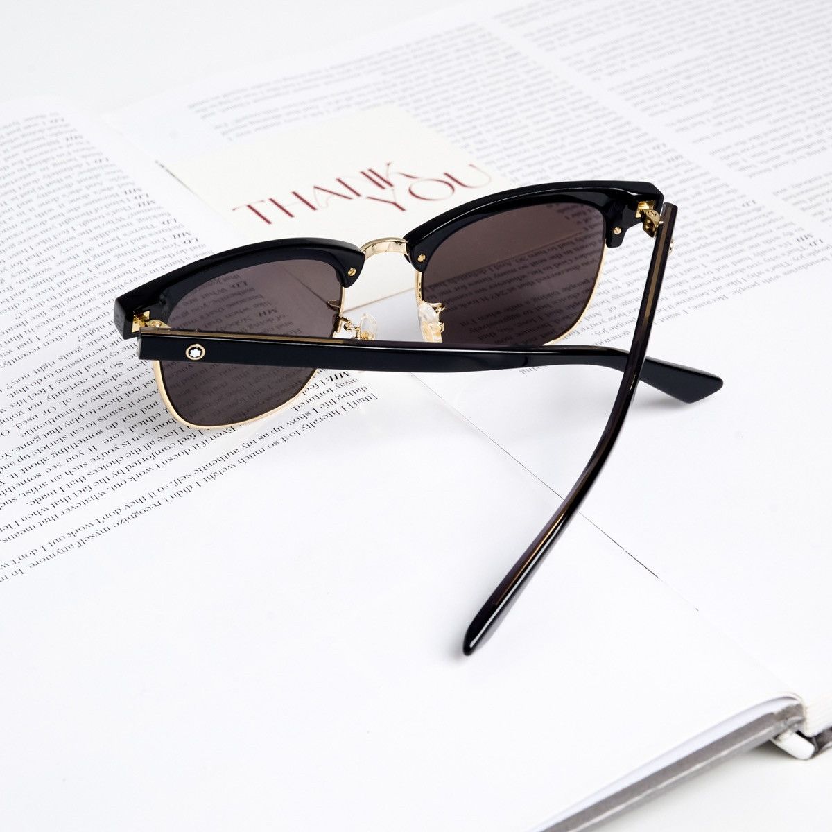 Montblanc MONTBLANC MB0382S 001 SUNGLASSES Size ONE SIZE - 7 Thumbnail