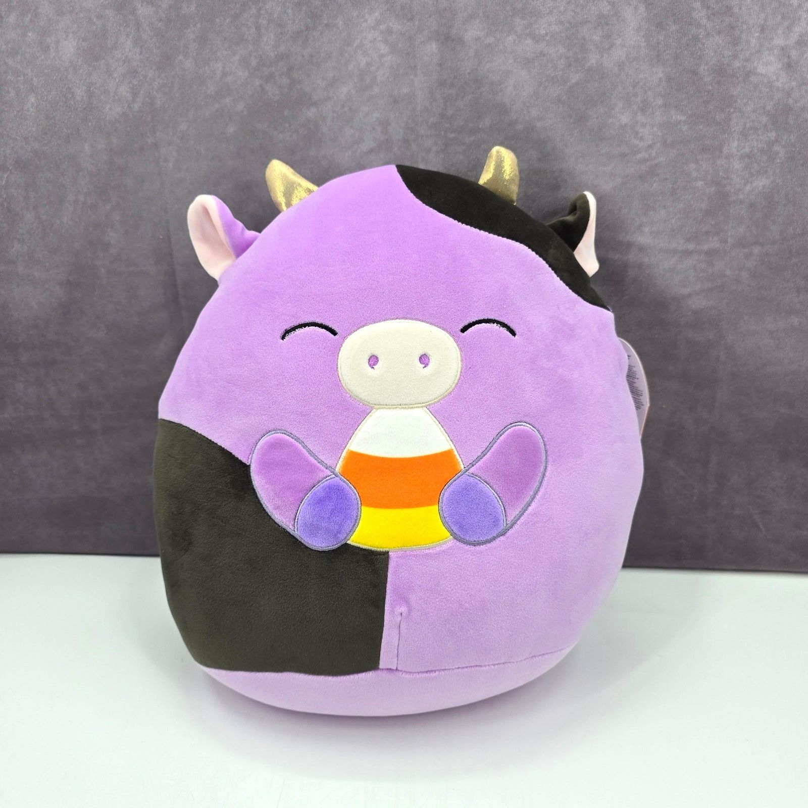 Other Squishmallows Alexie Purple Cow Candy Corn Plush NWT #43 Size ONE SIZE - 1 Thumbnail
