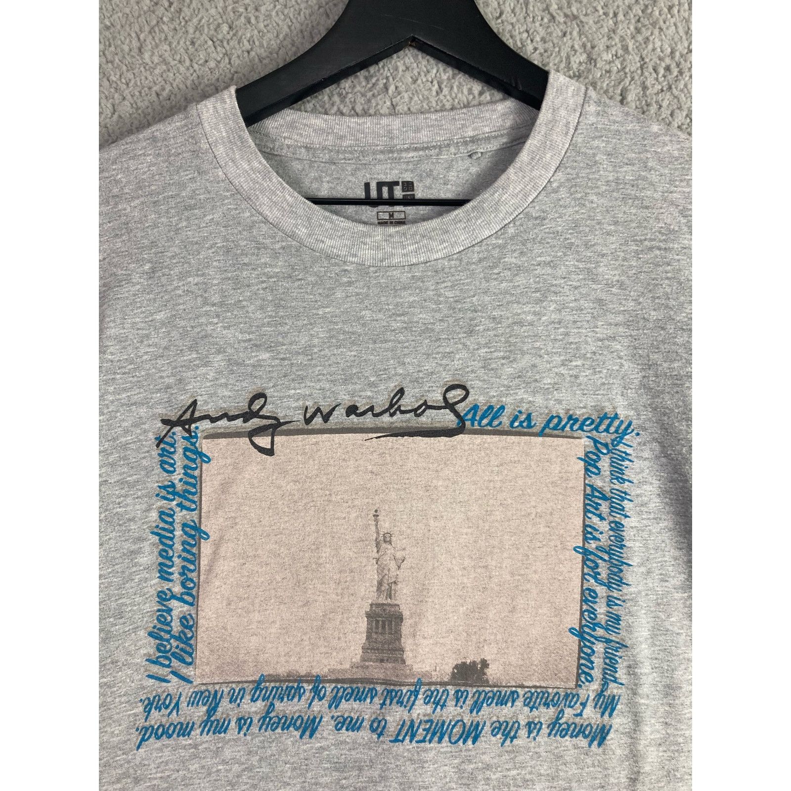 Uniqlo Uniqlo UT Andy Warhol All is Pretty Gray T-Shirt Mens Medium Size US M / EU 48-50 / 2 - 9 Thumbnail