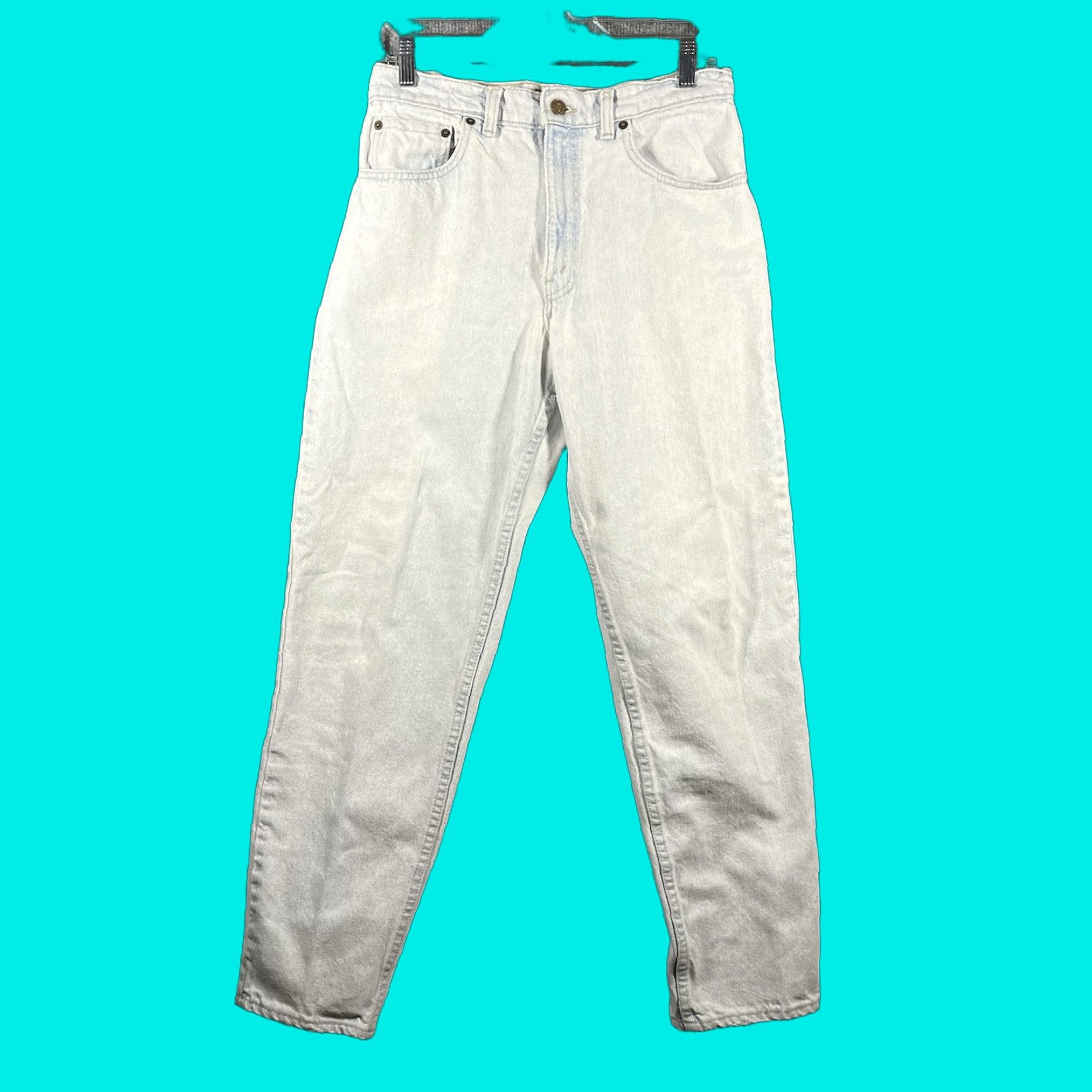 Levi's VINTAGE Levi's 550 Jeans Mens 29x28 Light Blue Wash Tapered 5-Pocket Denim USA Made Size US 29 - 1 Thumbnail