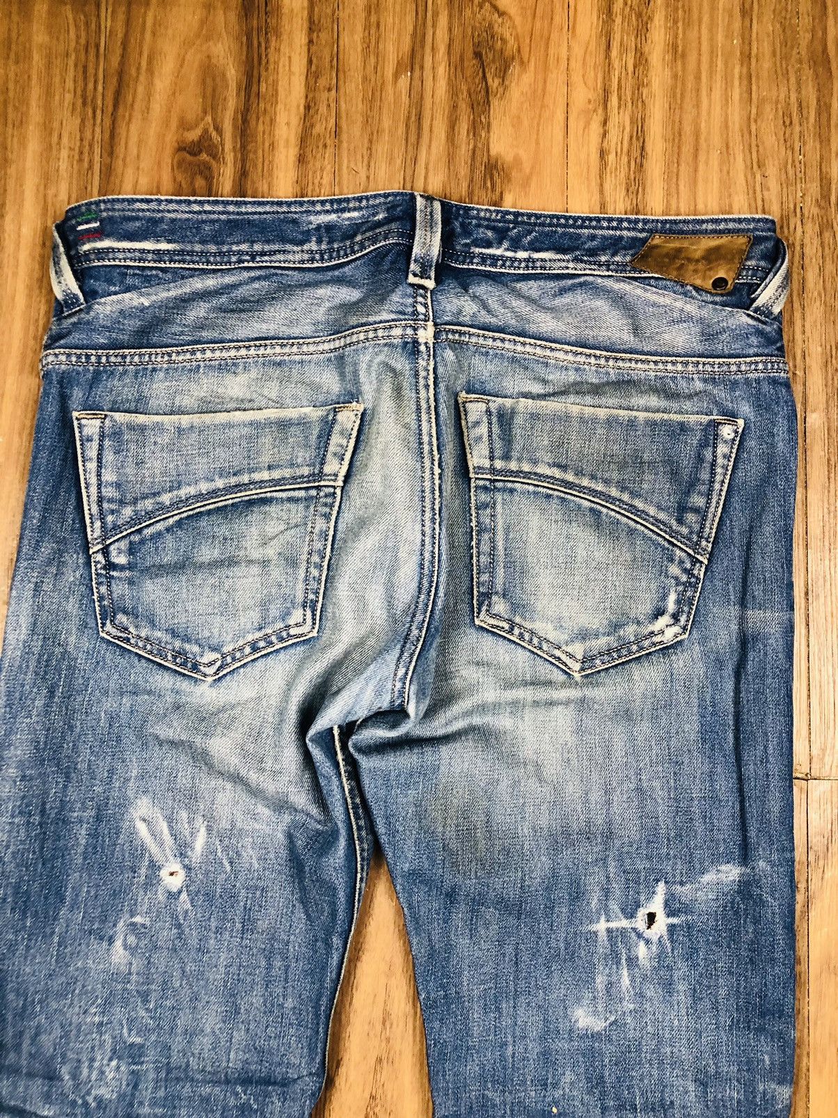 Diesel Diesel Industry Distress Jeans (36) Size US 33 - 19 Thumbnail