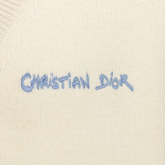 Dior o1w1db11025 443M647 Sweater Vest in White Size US L / EU 52-54 / 3 - 3 Thumbnail