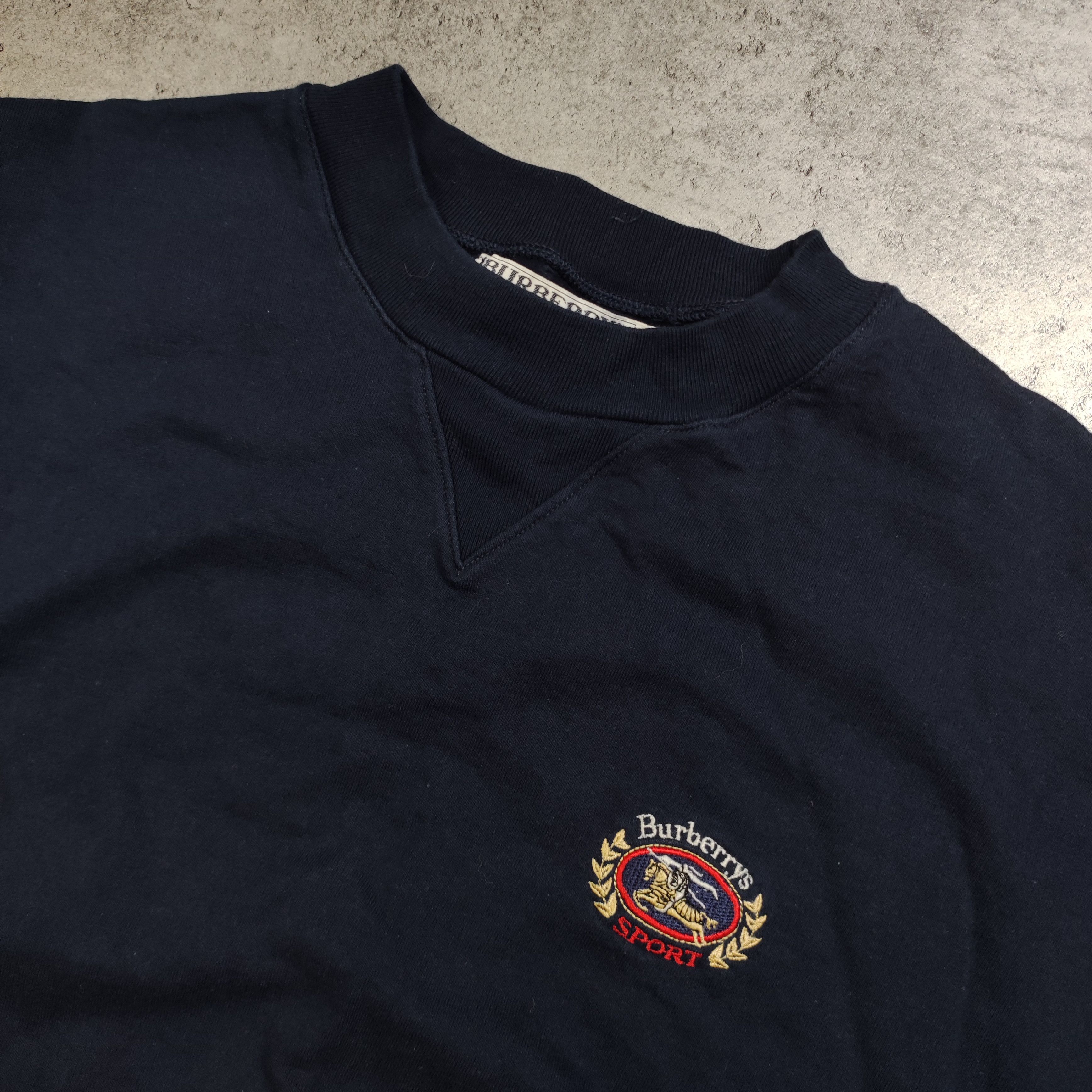 Burberry × Vintage RARE 90s Burberrys London Sport Logo Crewneck Sweatshirt Size US S / EU 44-46 / 1 - 4 Thumbnail