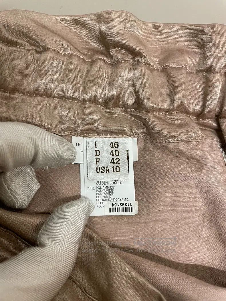 Brunello Cucinelli Brunello Cucinelli Light Pink Linen Cotton Trousers Size US 30 / EU 46 - 6 Thumbnail