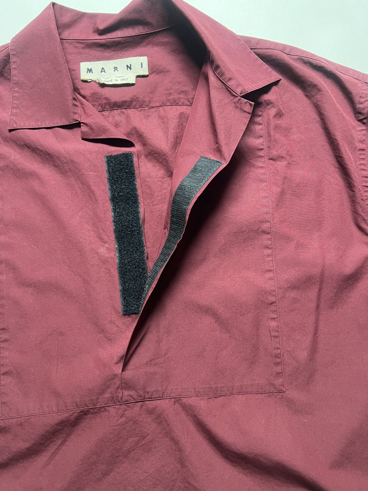 Marni Marni Burgundy Short Sleeve Shirt Size US L / EU 52-54 / 3 - 5 Thumbnail