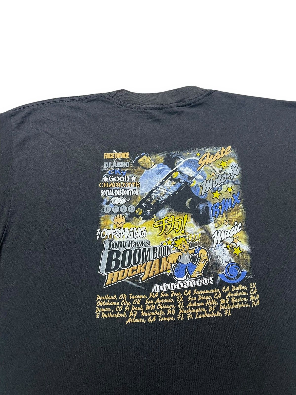 Band Tees × Tony Hawk × Vintage Vintage Tony Hawk Boom Boom Huckjam Tour Size US L / EU 52-54 / 3 - 2 Thumbnail