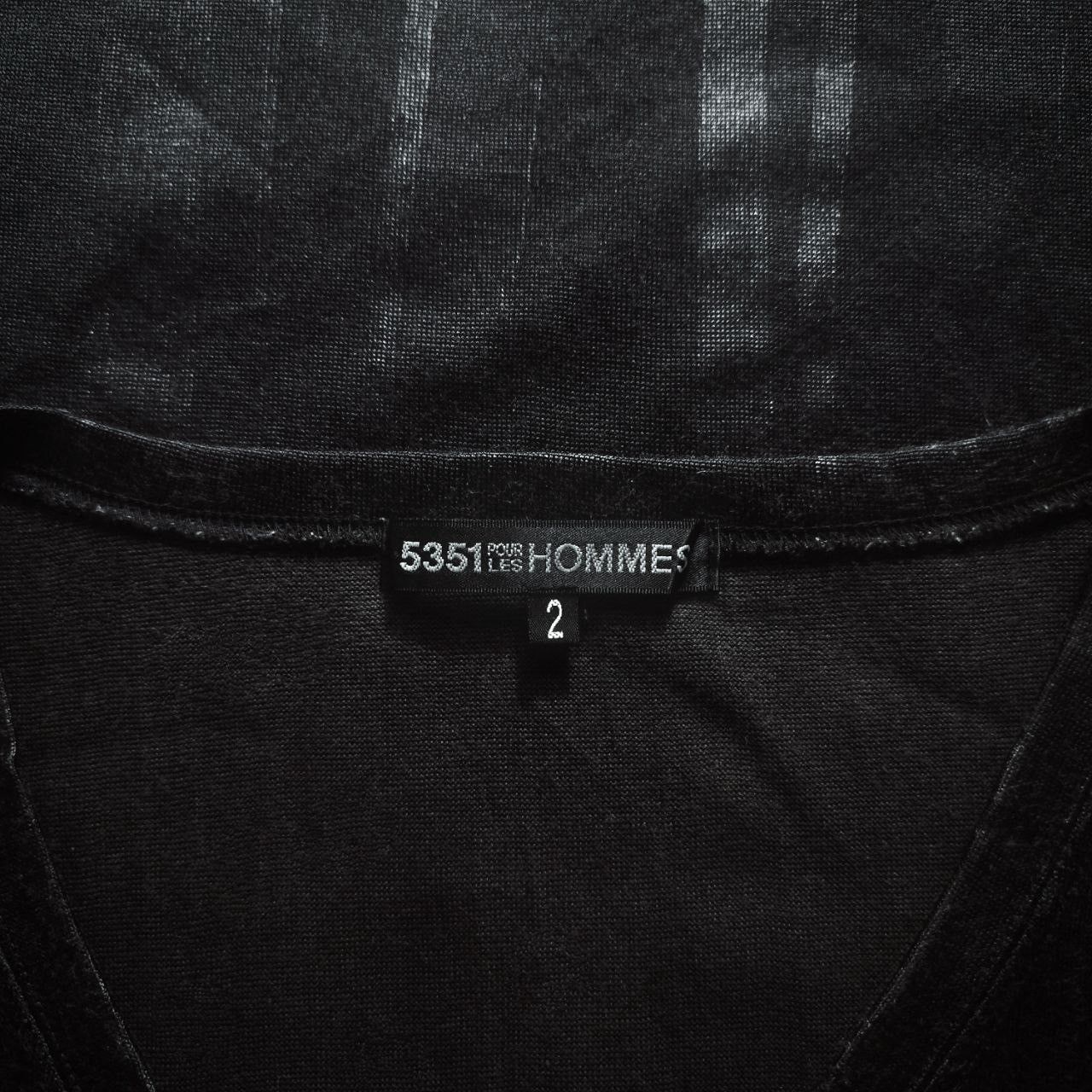 5351 POUR LES HOMMES × Designer 5351 Pour les home long sleeve textured t-shirt Size XS / US 0-2 / IT 36-38 - 3 Thumbnail