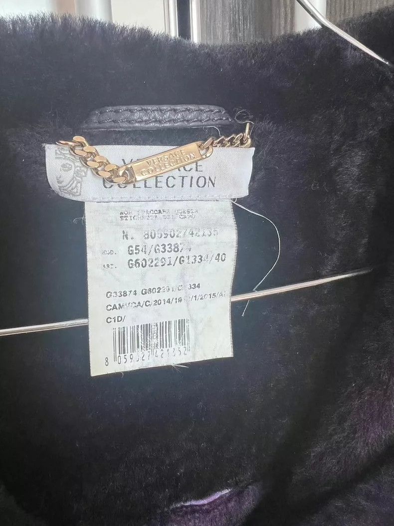 Versace Short fleece coat
