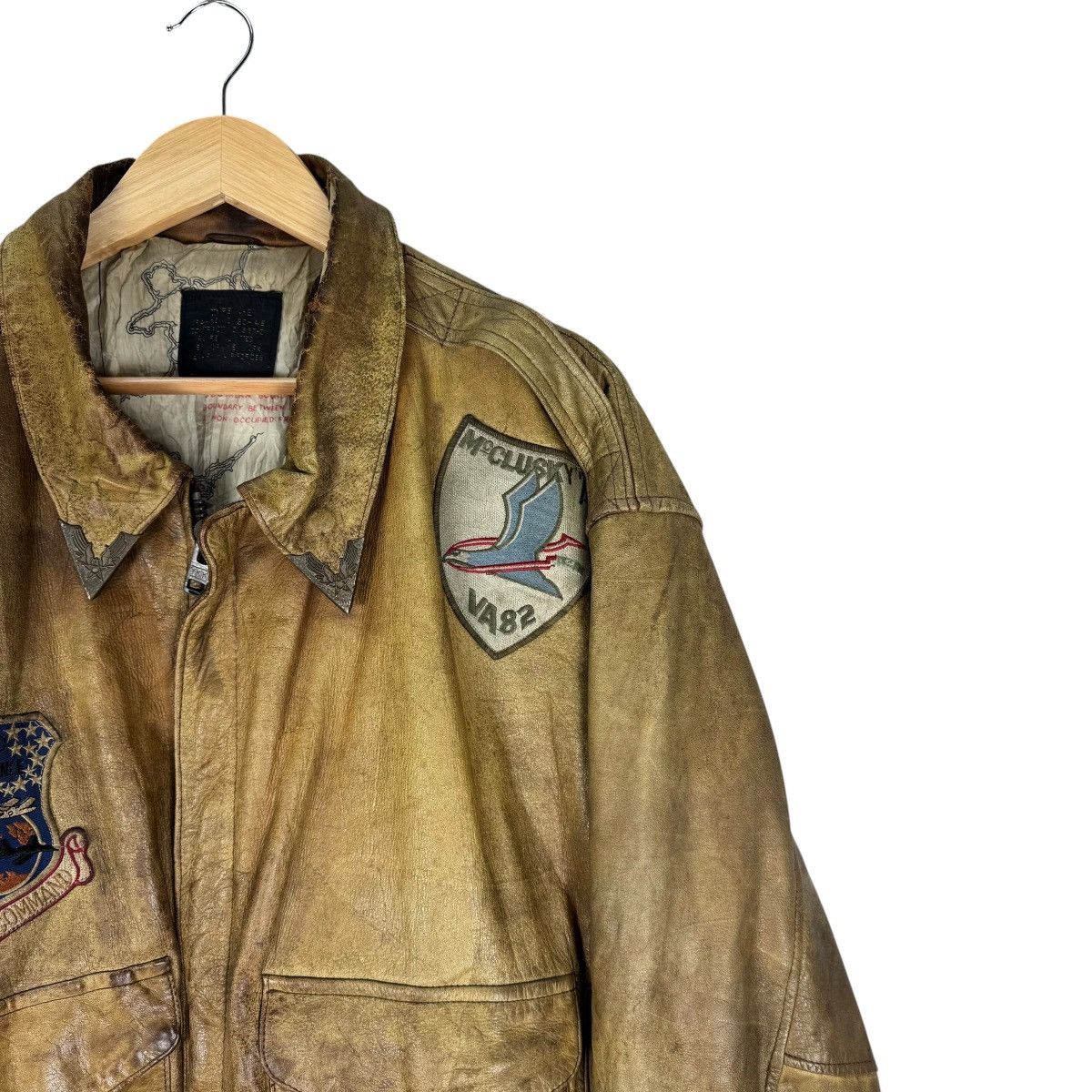 Avirex ☀️AVIREX TYPE A2 LEATHER JACKET Size US L / EU 52-54 / 3 - 3 Thumbnail