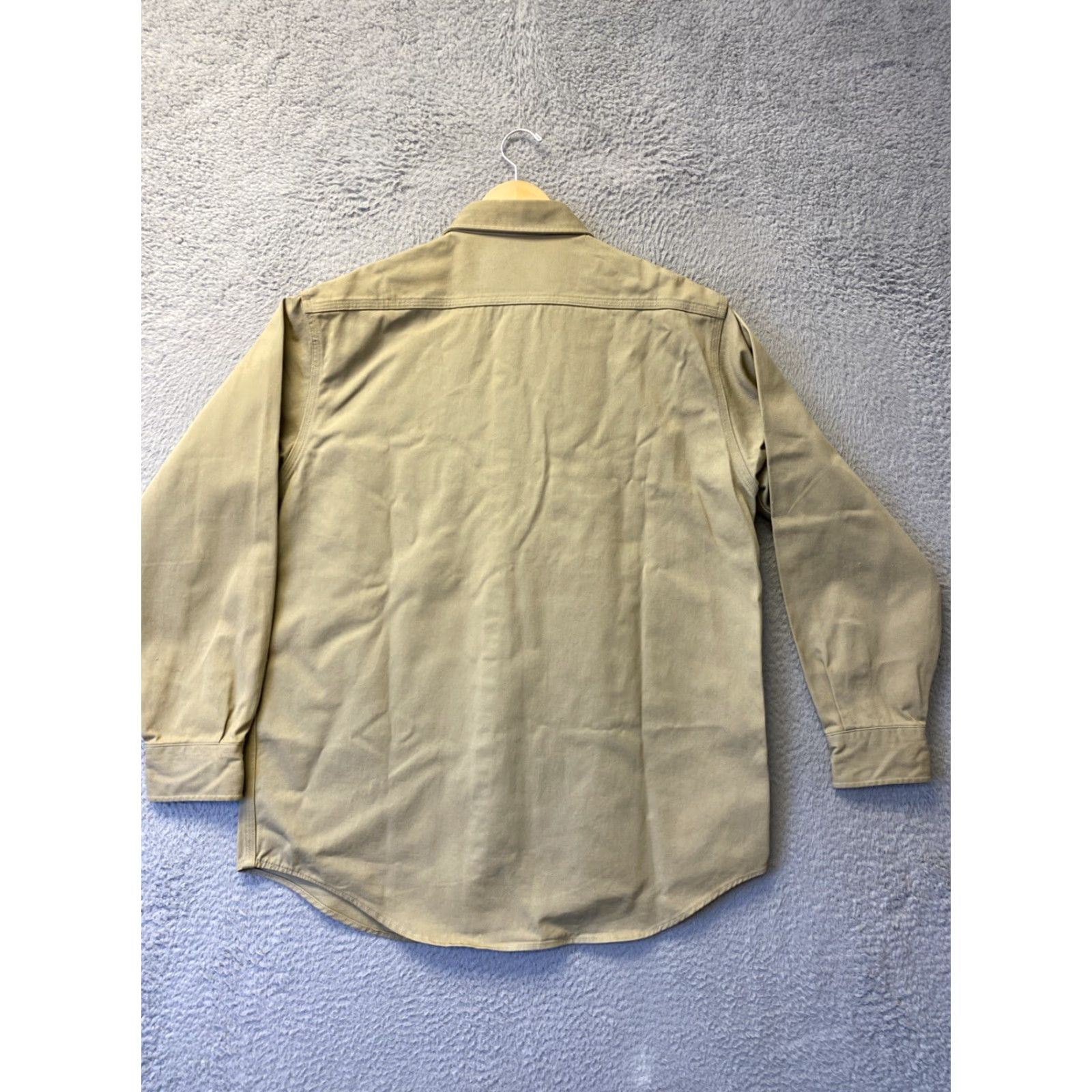 Carhartt VINTAGE Carhartt Outdoor Rugged Shirt Men Large Khaki Cotton Twill Casual Fall Winter Spring Size US L / EU 52-54 / 3 - 7 Thumbnail