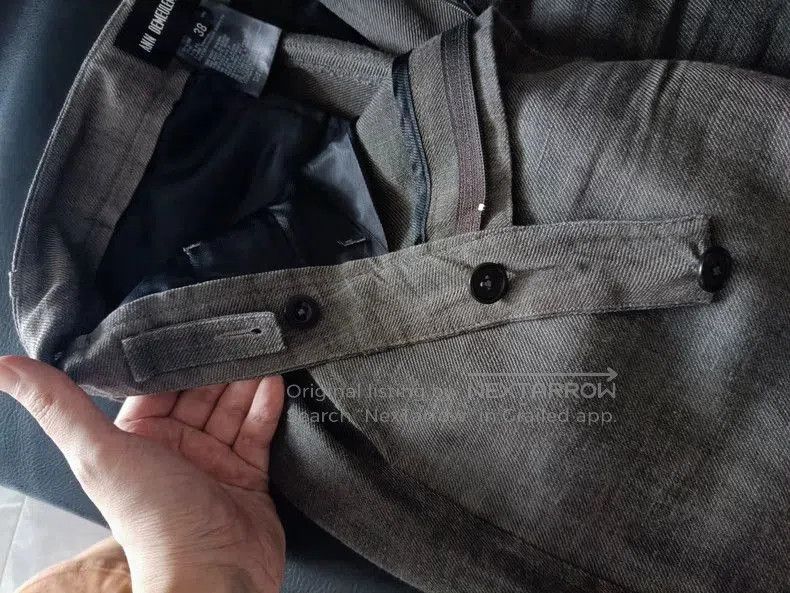Ann Demeulemeester Ann Demeulemeester Cropped Wool-Cotton Jeans. Size US 38 / EU 54 - 4 Thumbnail