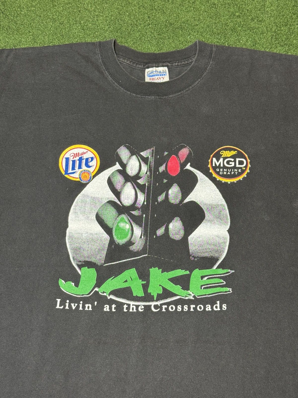 Band Tees × Vintage Y2K Jake’s Blues Livin’ At The Crossroads Country T Shirt Size US XL / EU 56 / 4 - 2 Thumbnail