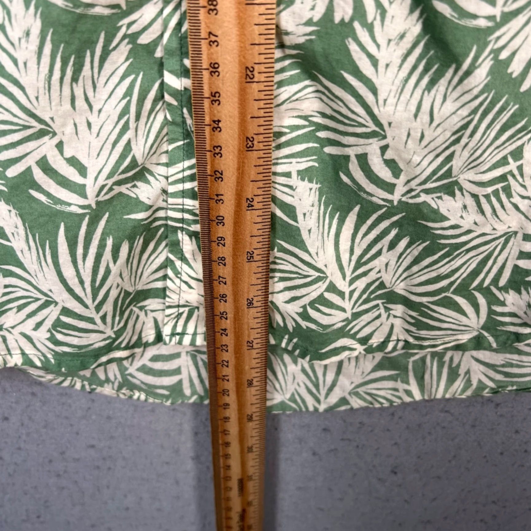 Raleigh Denim Raleigh Denim Workshop Mens Size Small Green Palm Leaf Print Button-Up Shirt Size US S / EU 44-46 / 1 - 6 Thumbnail