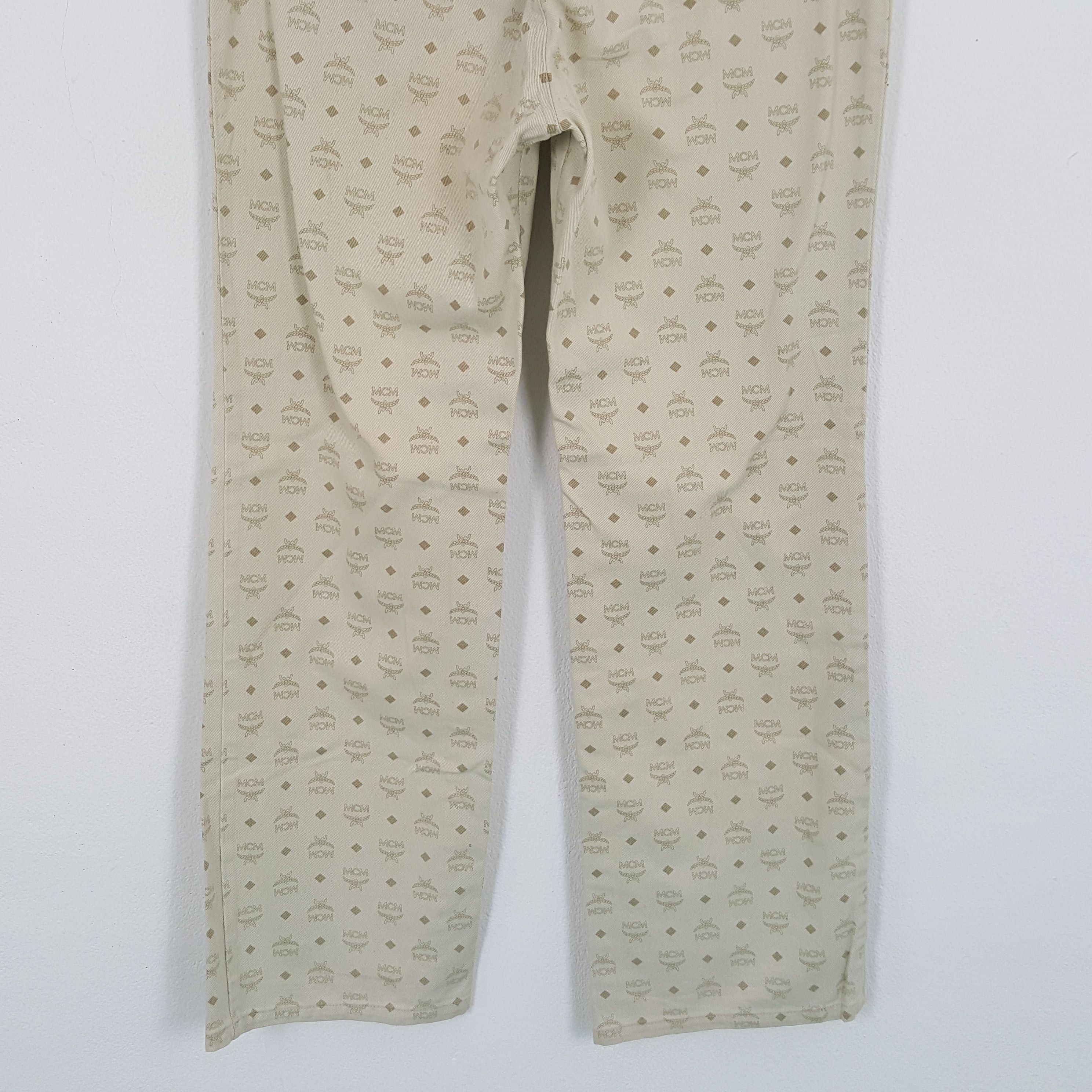 MCM × Vintage MCM LEGERE Fashion Monogram Style Pants Size US 29 - 6 Thumbnail