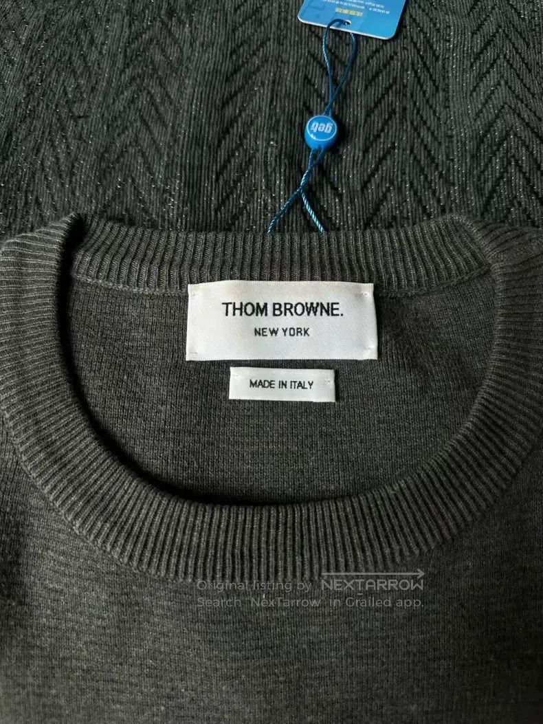 Thom Browne Thom Browne Grey Sweater Size US L / EU 52-54 / 3 - 3 Thumbnail